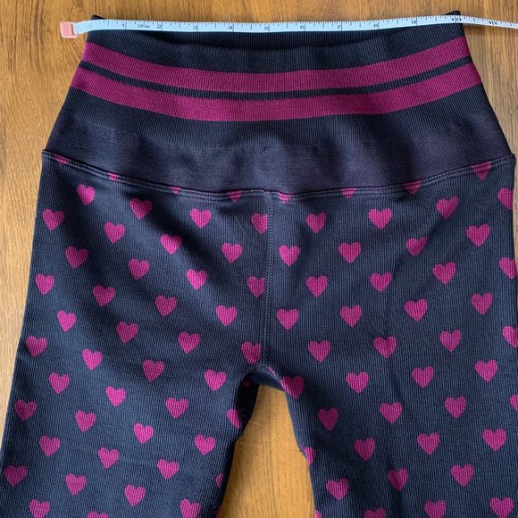 SPIRITUAL GANGSTER Womens Heart Leggings XS S Purple Loveheart Sculpt Legging - Picture 6 of 8